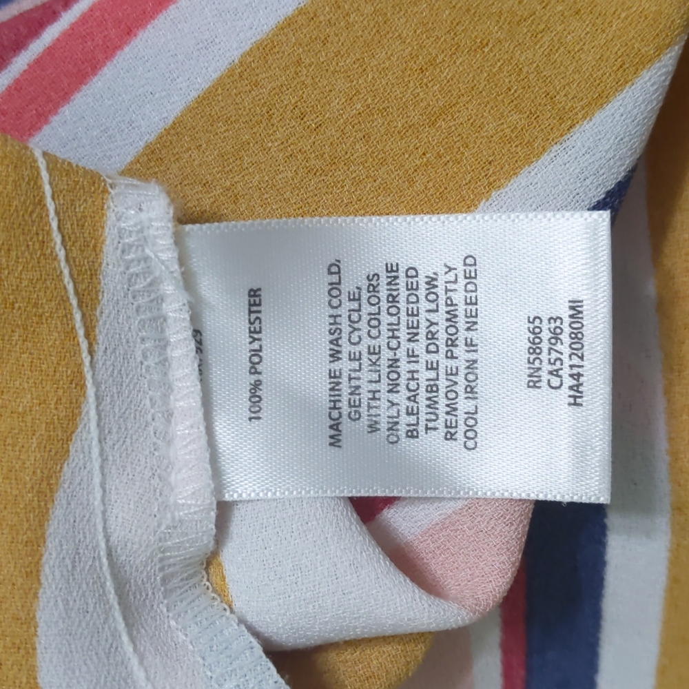 Halogen a-line striped skirt - Picture 6 of 6